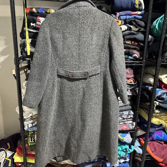 Vintage 80s Bromleigh Wool Union Made Long Coat Size Large - Picture 8 of 8